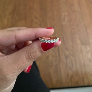 2.35 CT Diamond full eternity band. 14K white gold